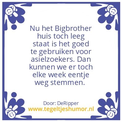 Tegeltje: asielzoekers