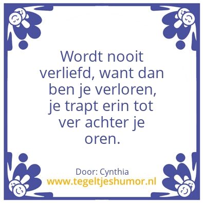 Tegeltje: Verliefd