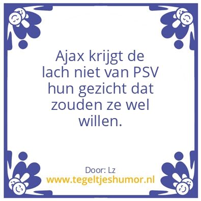 Tegeltje: Ajax-PSV