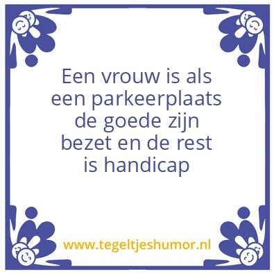 Tegeltje: Parkeerplaatsen
