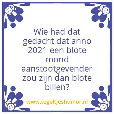 Tegeltje: Mondkapje