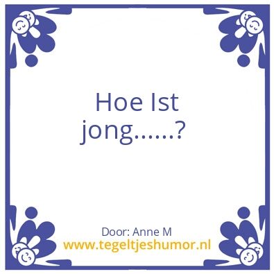 Tegeltje: .