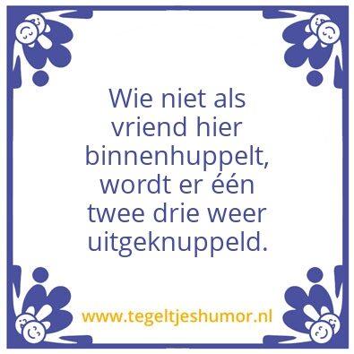 Tegeltje: Vriend