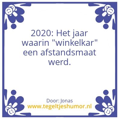 Tegeltje: winkelkar