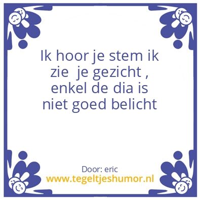 Tegeltje: ik zie [altzheimer]