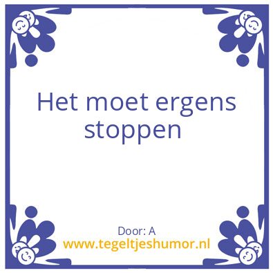 Tegeltje: A1