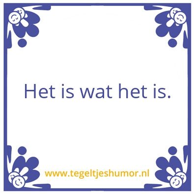 Tegeltje: Geintje