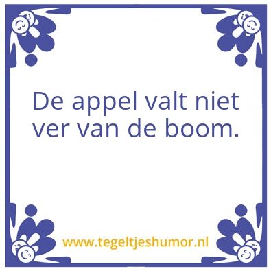 Tegeltje: .