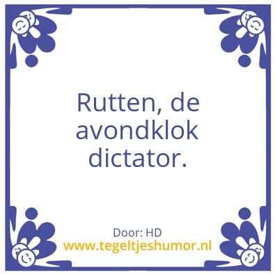 Tegeltje: Kabinet