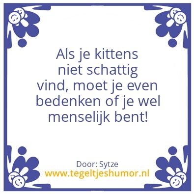 Tegeltje: Kitten