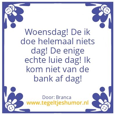 Tegeltje: Branca’s wijsheid