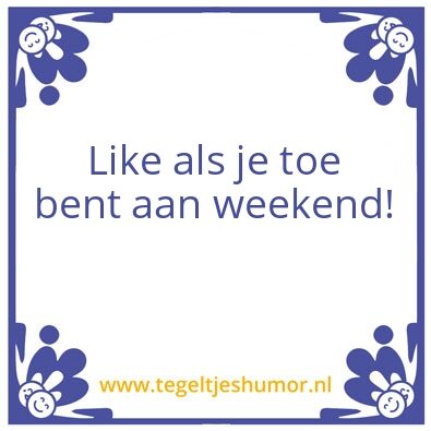 Tegeltje: Like