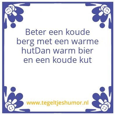 Tegeltje: Berg