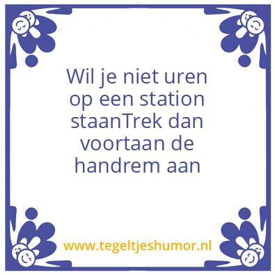 Tegeltje: Handrem