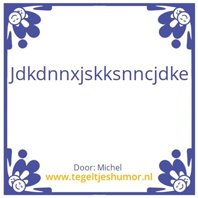 Tegeltje: Xbd