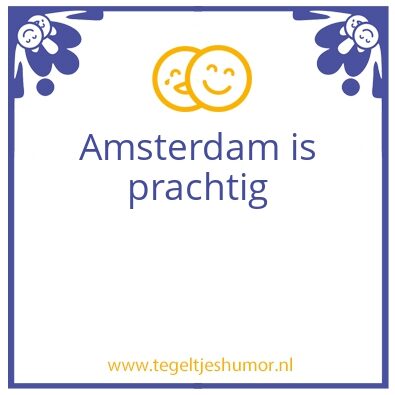 Tegeltje: Amsterdam