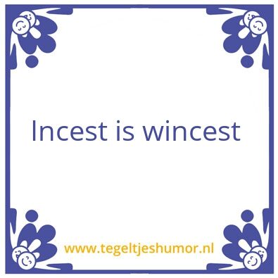 Tegeltje: …