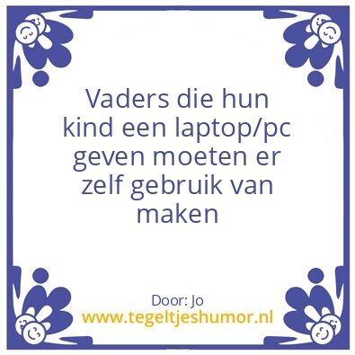 Tegeltje: Vaders