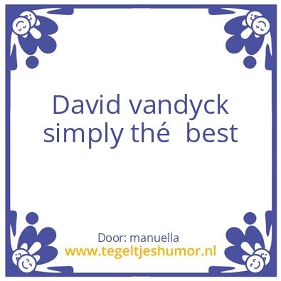 Tegeltje: David