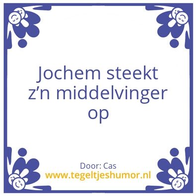 Tegeltje: .