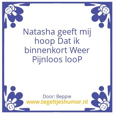 Tegeltje: Hoop