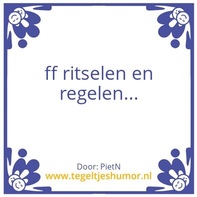 Tegeltje: PN