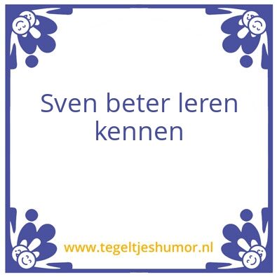 Tegeltje: Sven