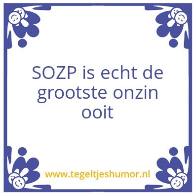 Tegeltje: Niks beter te doen?
