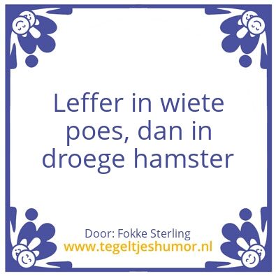 Tegeltje: Fokke
