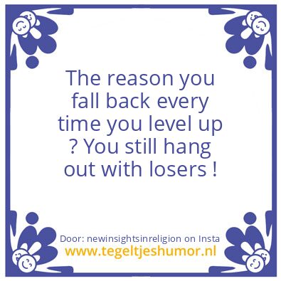Tegeltje: loser as leader