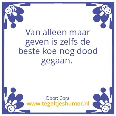 Tegeltje: Levenswijsheid