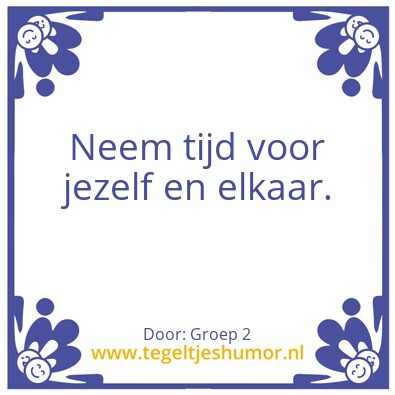 Tegeltje: Groep 2 tegel
