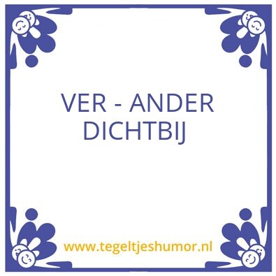 Tegeltje: VEranderen