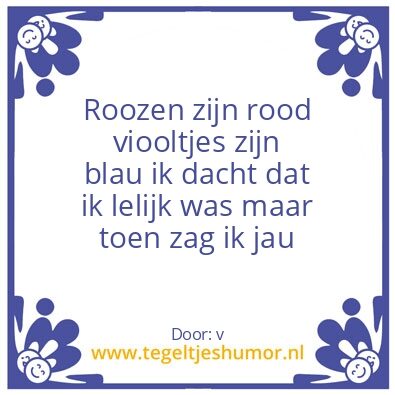 Tegeltje: …