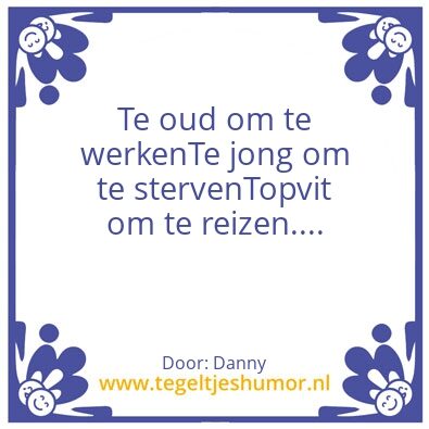 Tegeltje: Tegel