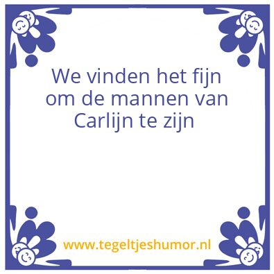Tegeltje: Carlijn