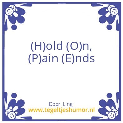 Tegeltje: H.O.P.E
