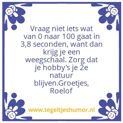 Tegeltje: Dag Henk