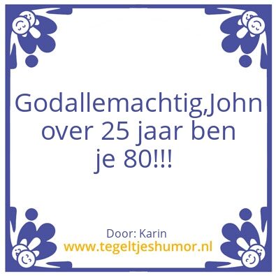 Tegeltje: John