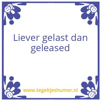 Tegeltje: Aw