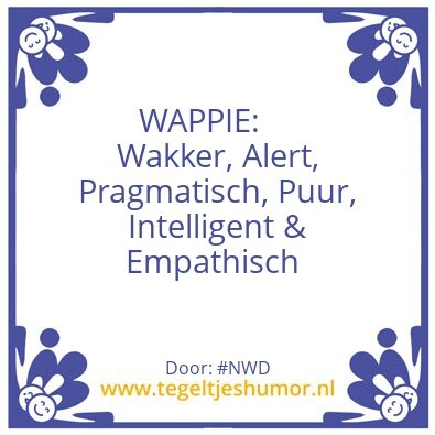 Tegeltje: Wappie