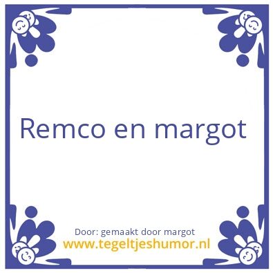 Tegeltje: margot