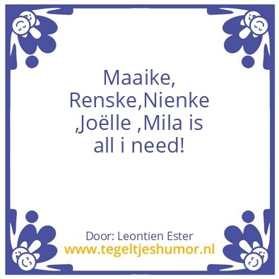 Tegeltje: Familie