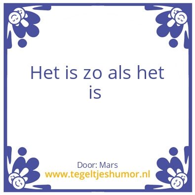 Tegeltje: Motto 2017