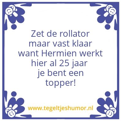Tegeltje: Hermien