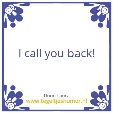 Tegeltje: Laura