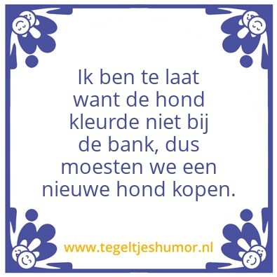 Tegeltje: Smoes 1