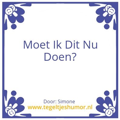 Tegeltje: Omdenken