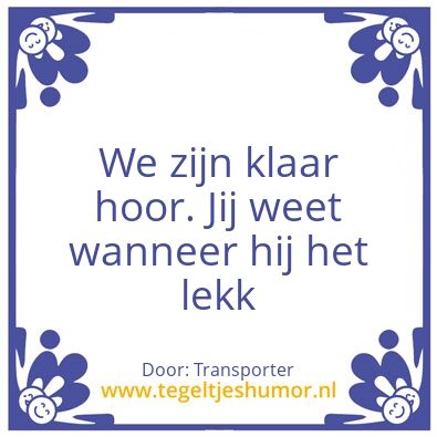 Tegeltje: Smak