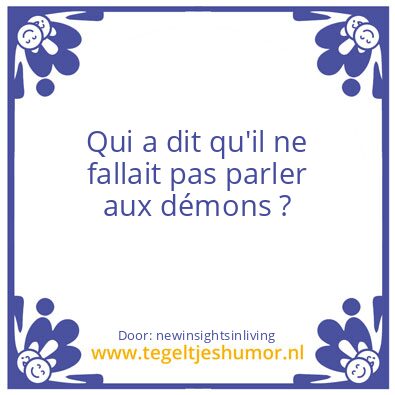 Tegeltje: divide and rule